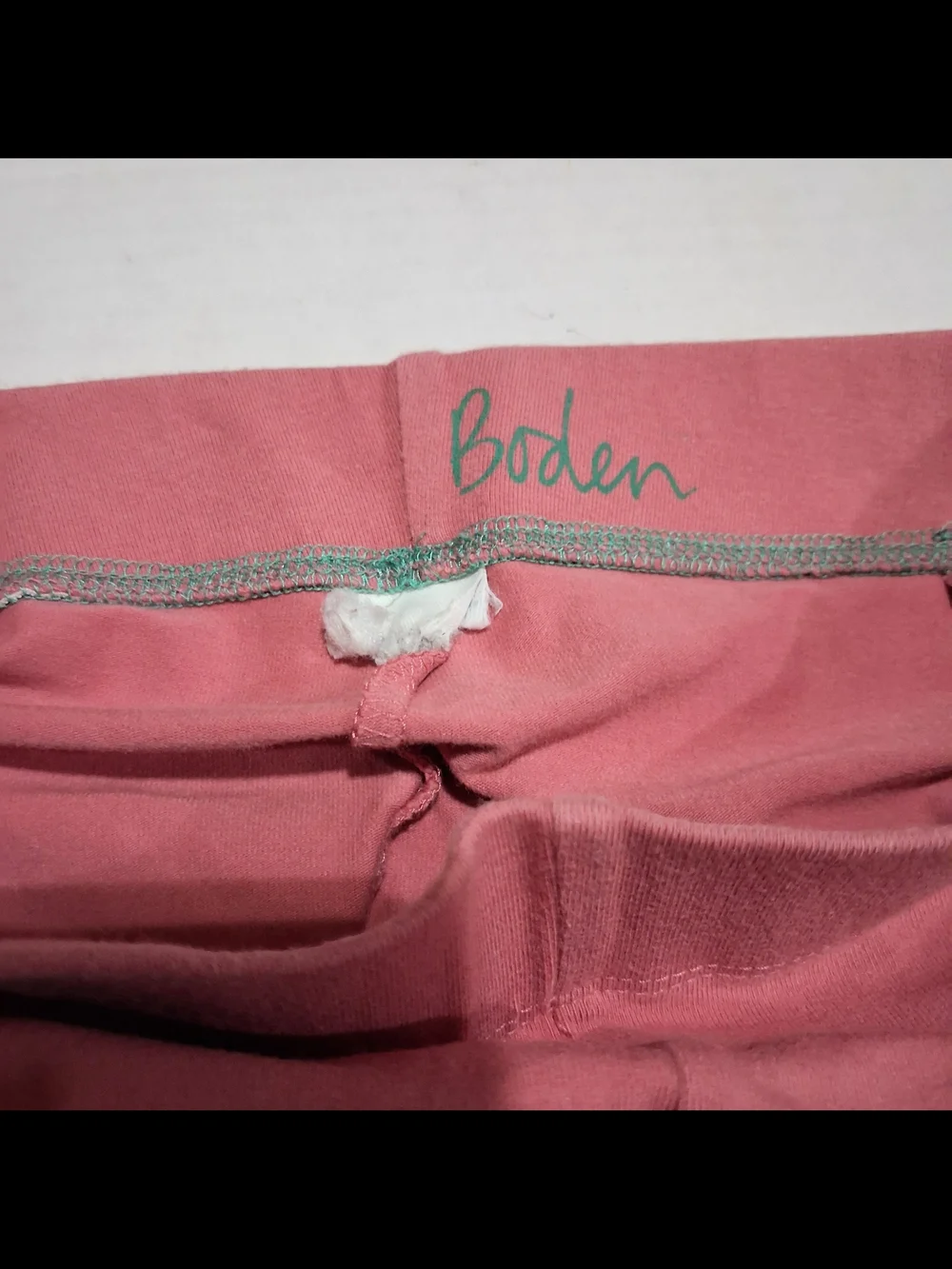 Mini Boden Girls Dusty Rose Leggings with Dog Applique 10